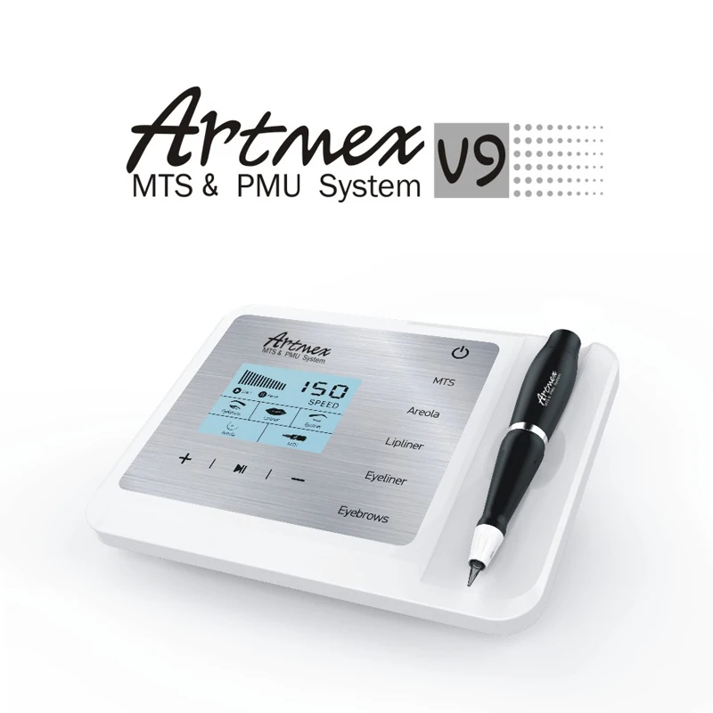 Artmex V9 цифровой Перманентный тату машинка для макияжа бровь карандаш глаз губы