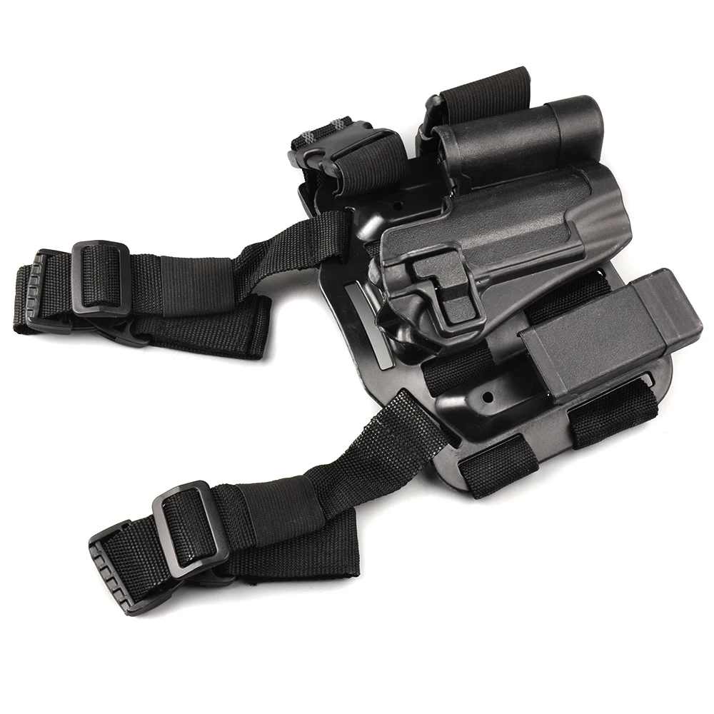 Черная тактическая кобура для правой руки страйкбольной пистолетной сумочки