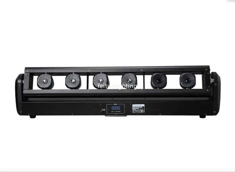 2 шт./лот 6 глаз RGB лазер Вт движущийся лазерный свет красный/зеленый/синий для