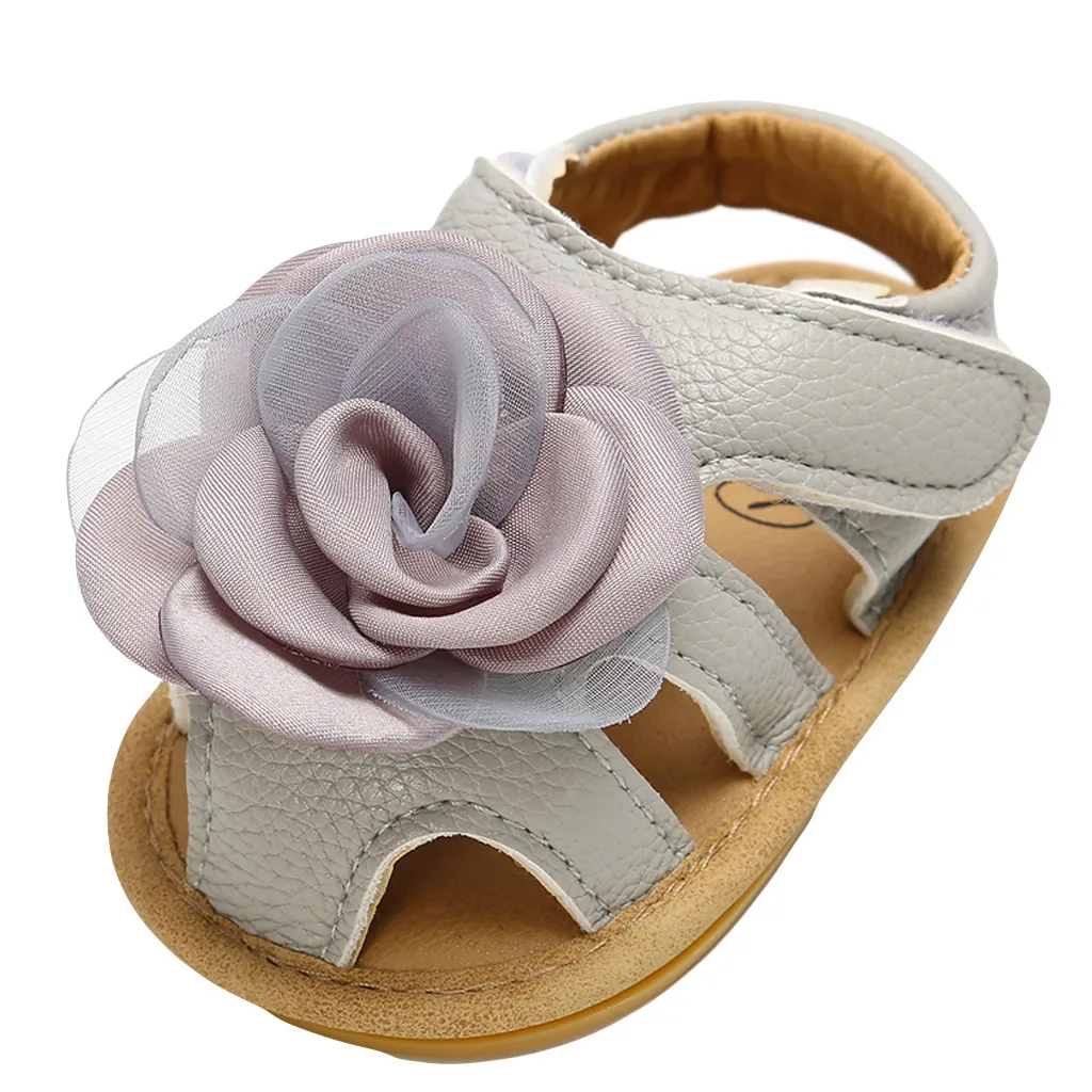 Обувь принцессы с цветочным принтом для маленьких девочек и мальчиков модная