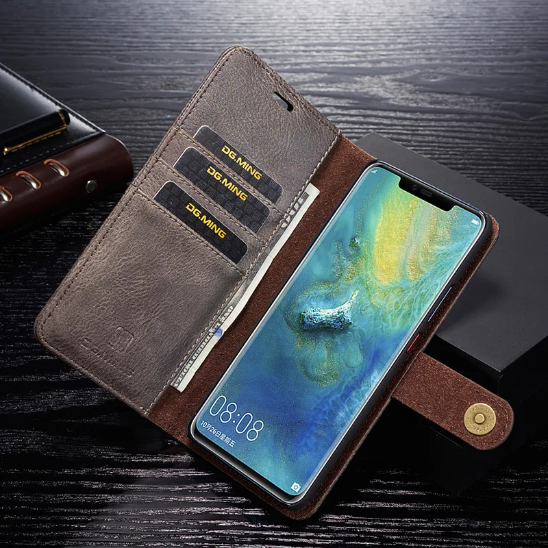 Роскошный Ретро Кожаный съемный чехол-кошелек для huawei mate 20 30 P30 Pro Lite P20 Pro P10 mate 20 слот для карт чехол-подставка
