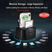 dual bay ssdhdd docking station hard disk docking sata iii to usb3 0 docking station clone function for 2 53 5 hdd laptop