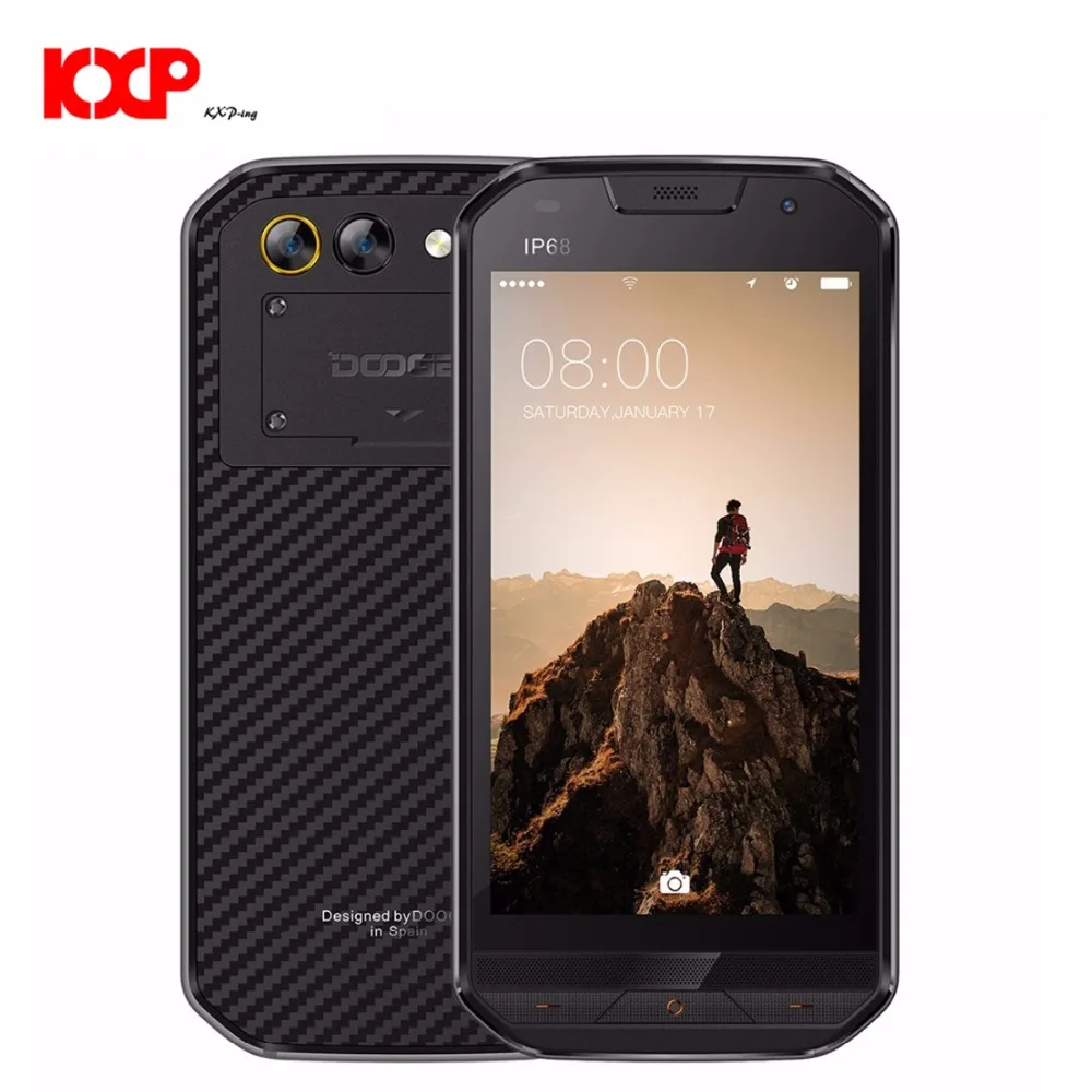 DOOGEE S30 4G смартфон 5 0 дюймов Android 7 MTK6737 прочный IP68 Водонепроницаемый сбоку