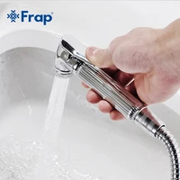 frap chrome modern style hand held bidet spray abs shower head spray nozzle press button f24