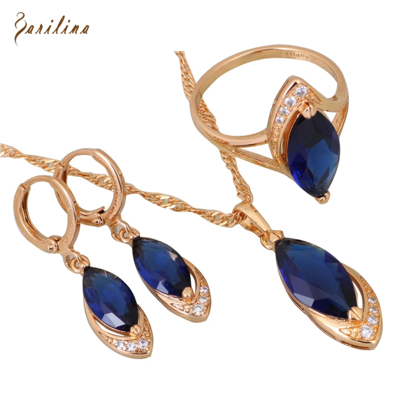 Комплект из кольца и серёг с кулоном цирконом|sets pendant|jewelry sets pendantjewelry yellow |