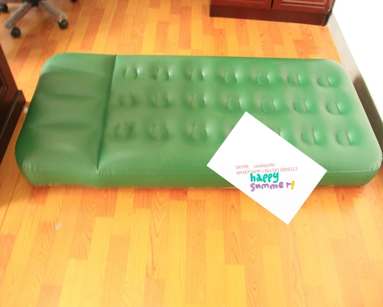 Дешевая цена надувной матрас для воздушной кровати кемпинга встроенная подушка