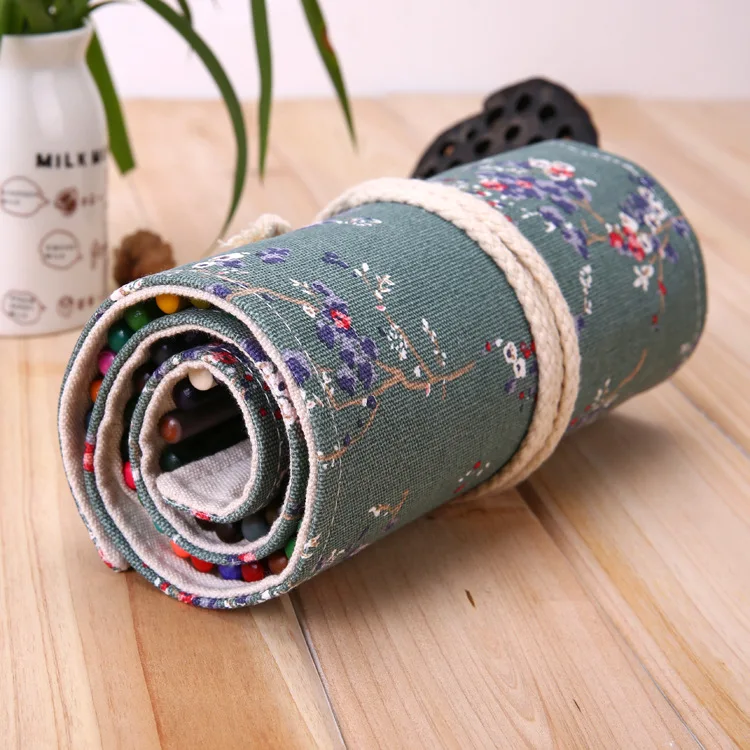 

Штраф Карандаш Чехол холст из бархата в этническом стиле морского дна кисточки для хранения пера pecncil коробка Карандаш Чехол для школьницы ...