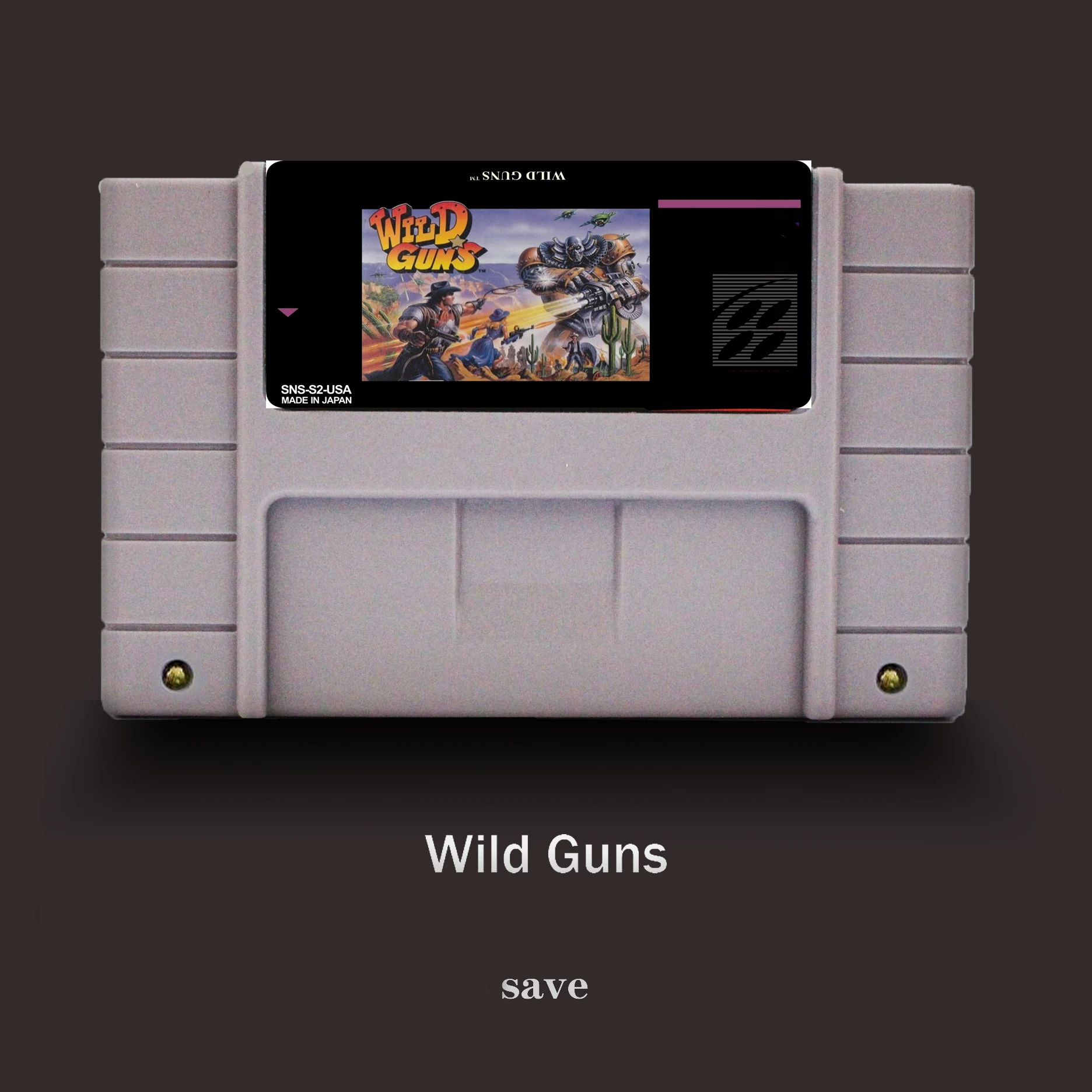Wild Guns 16 бит для NTSC игровой плеер большая серая игровая Карта|Картриджи| |