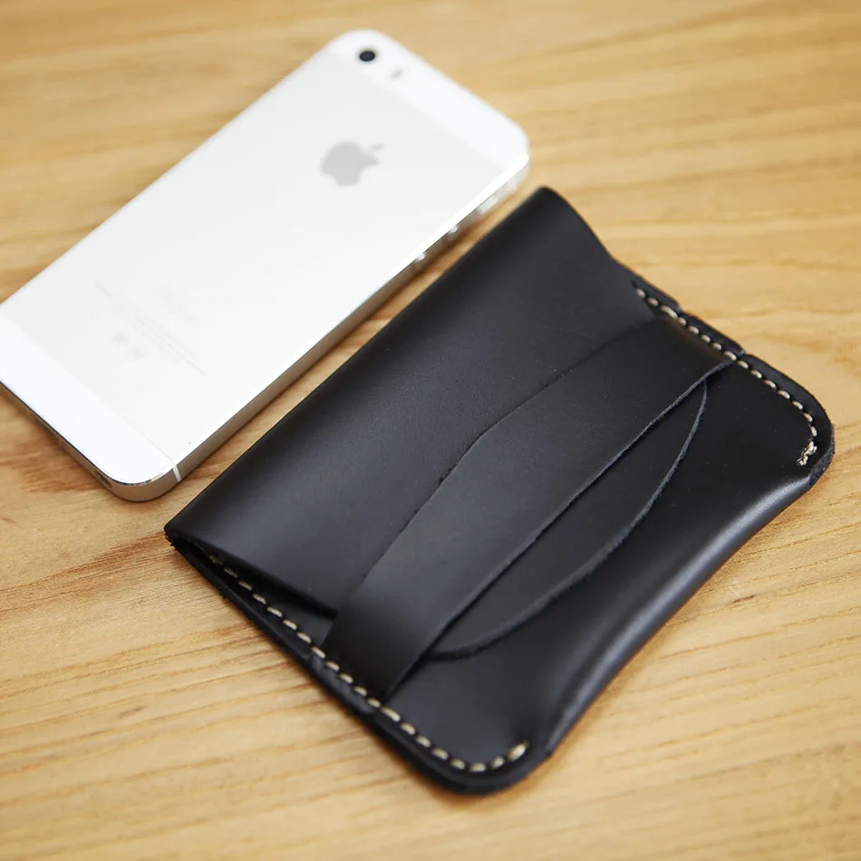 Мужской кожаный кошелек ручной работы LANSPACE держатель для карт брендовые