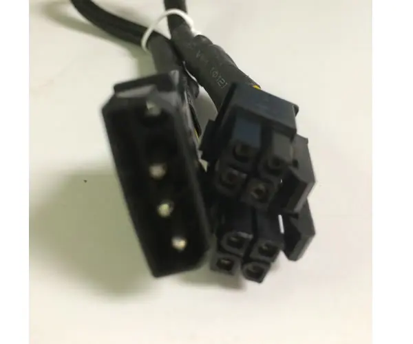 100pcs 4-Pin Molex Male to 8pin (4+4Pin Detachable) EPS-12V Converter Adapter Black Sleeves |