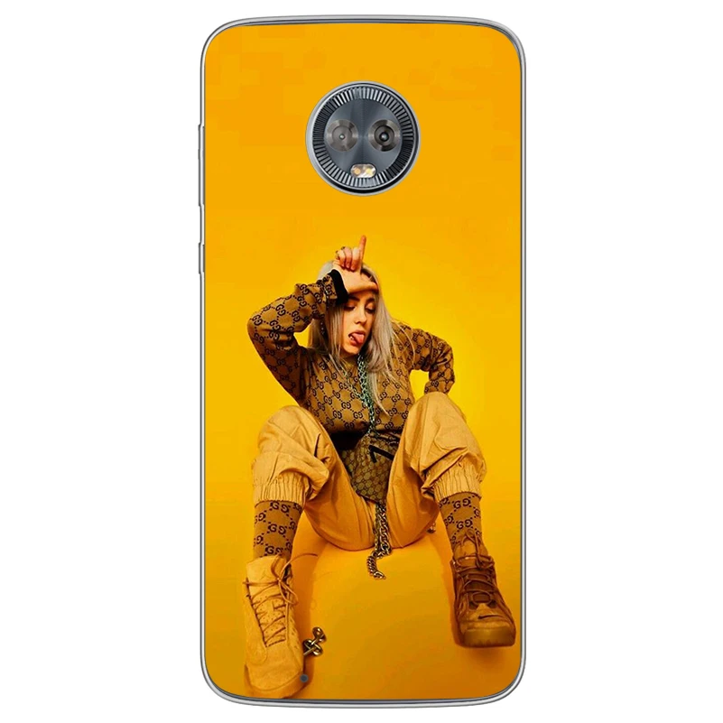 ciciber Cover For Motorola Moto C Z2 Z3 ONE P30 G4 G5 G5S G6 E3 E4 E5 Play Plus Power Phone Case Soft TPU Billie eilish Coque |