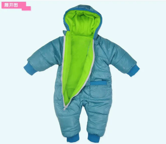 Зимние комбинезоны для маленьких мальчиков и девочек комбинезон с капюшоном