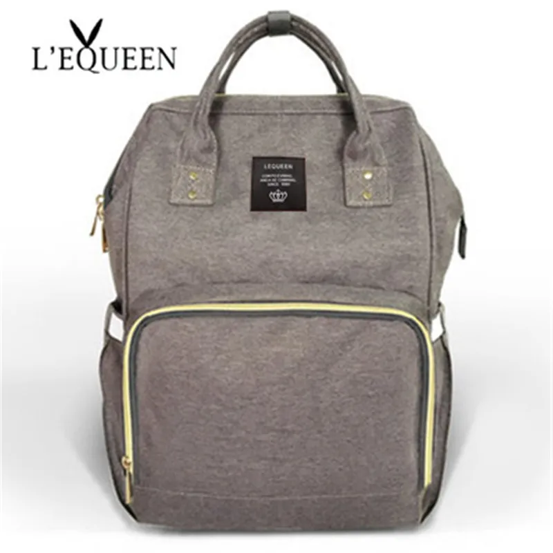 Dark grey LEQUEEN Baby Care пеленка сумка мама папа большой емкости путешествия рюкзак для мам Материнство влажная Сумка водонепроницаемая Детская сумка для беременных - Цвет: Dark grey