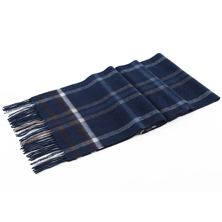 WS18-028 wool scarf Новое поступление шерстяной шарф клетчатые зимние кашемировые шерстяные шарфы унисекс роскошные толстые модные зимние теплые длинные мягкие мужские шарфы - Цвет: WS18-028 wool scarf