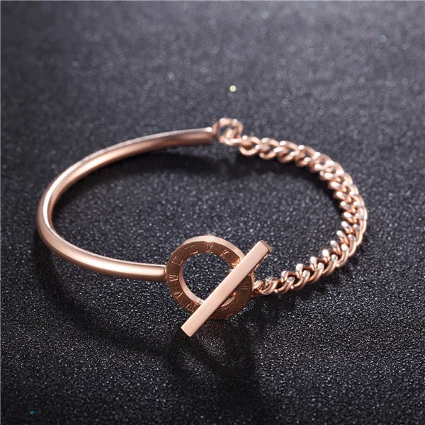 Rose Gold ZINDOV, браслет для женщин, роскошный бренд, золото, розовое золото, серебро, нержавеющая сталь, модные украшения,, браслет, браслеты для женщин - Окраска металла: Rose Gold