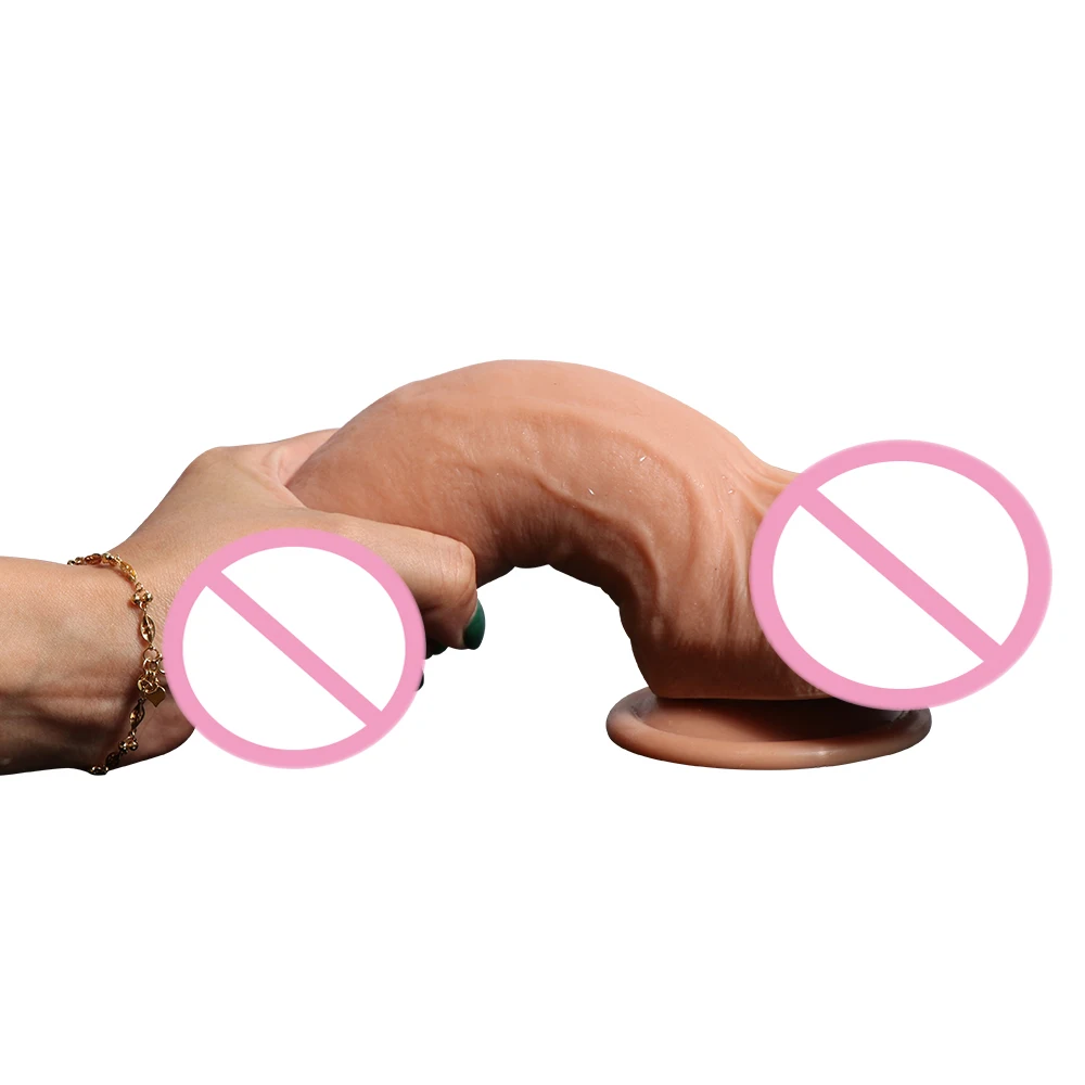 20*4 8 см Огромный реалистичный фаллоимитатор гибкие с присоской корпус безопасный