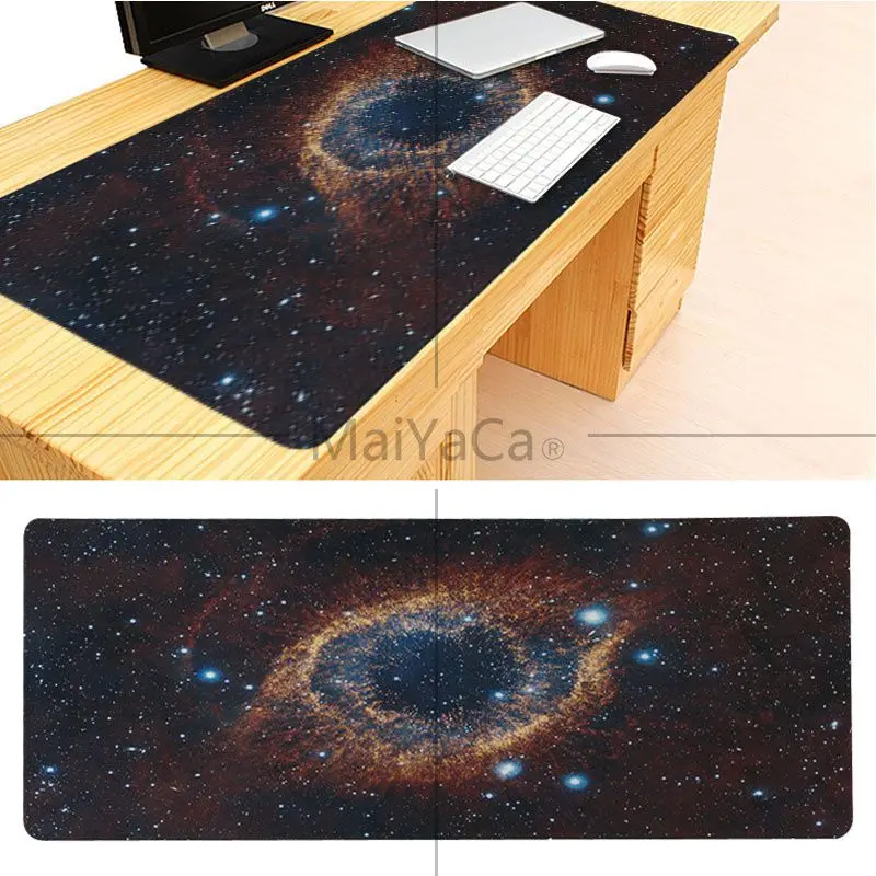 MaiYaCa мой любимый Galaxy Space Universe большой коврик для мыши PC компьютерный коврик хорошее качество фиксирующий край большой игровой коврик для мыши - Цвет: Lock Edge 30X90cm