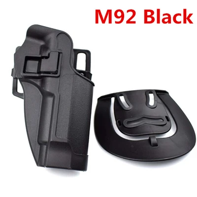 Тактический страйкбол CQC Кобура пистолет кобура для G17/1911/M9/P226/USP пояс петля Талия весло Открытый Охота - Цвет: M92 Black