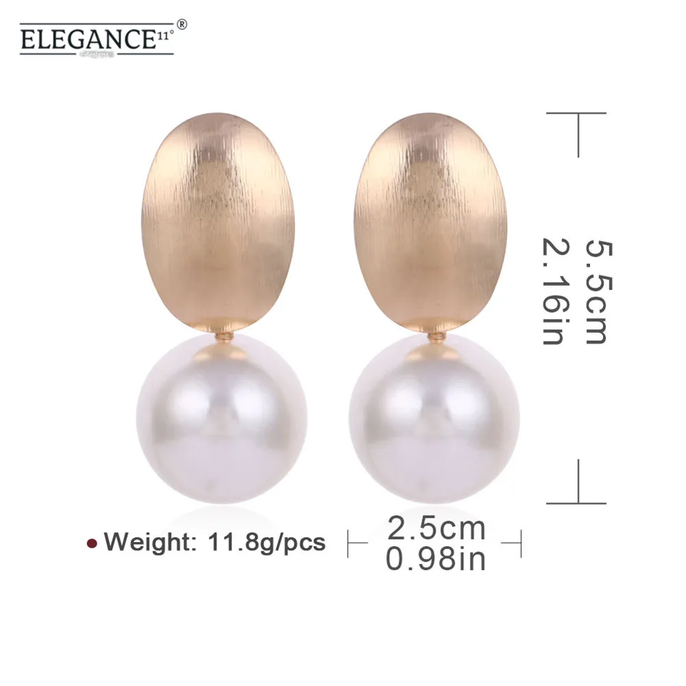 Женские серьги-клипсы ELEGENCE11 большие серьги без пирсинга с искусственным