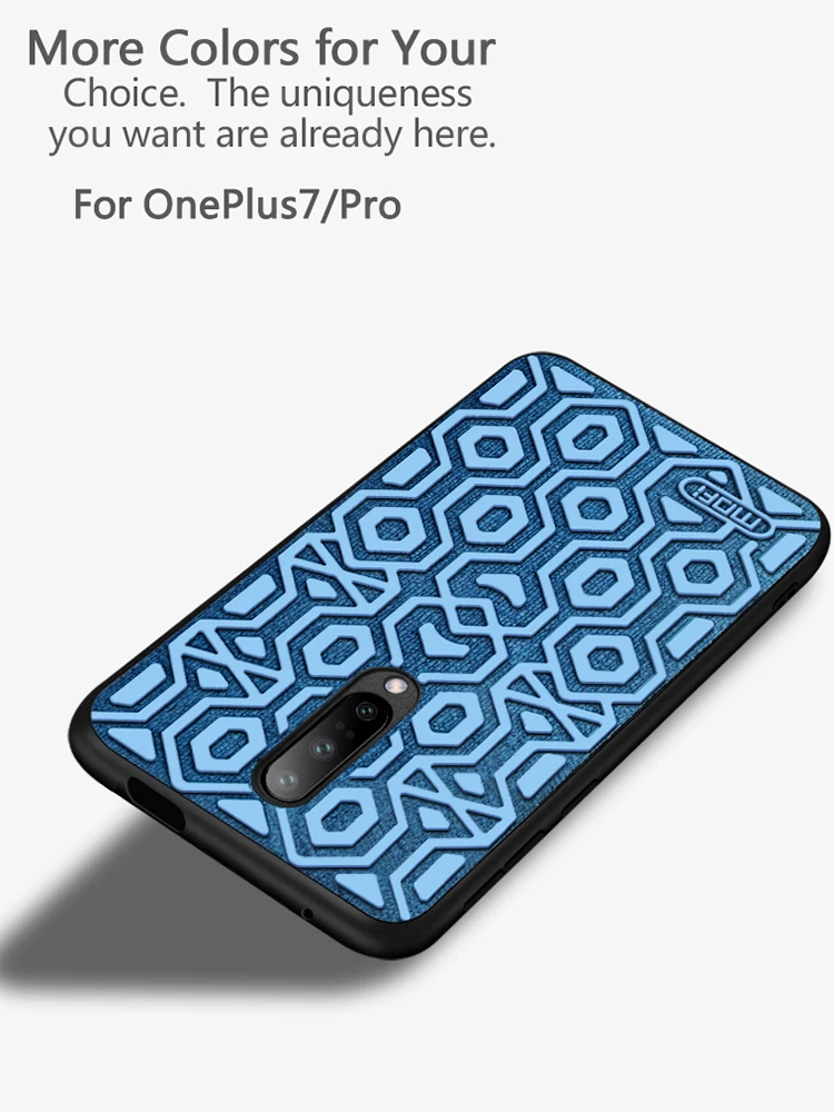 Для oneplus 7 чехол силиконовый нескользящий задняя крышка MOFi один плюс 7 pro противоударный матовый чехол 1+ 7 capas чехол s