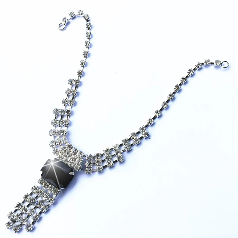 Аксессуары цепочки для ожерелья DIY воротник одежда выступлений горный хрусталь