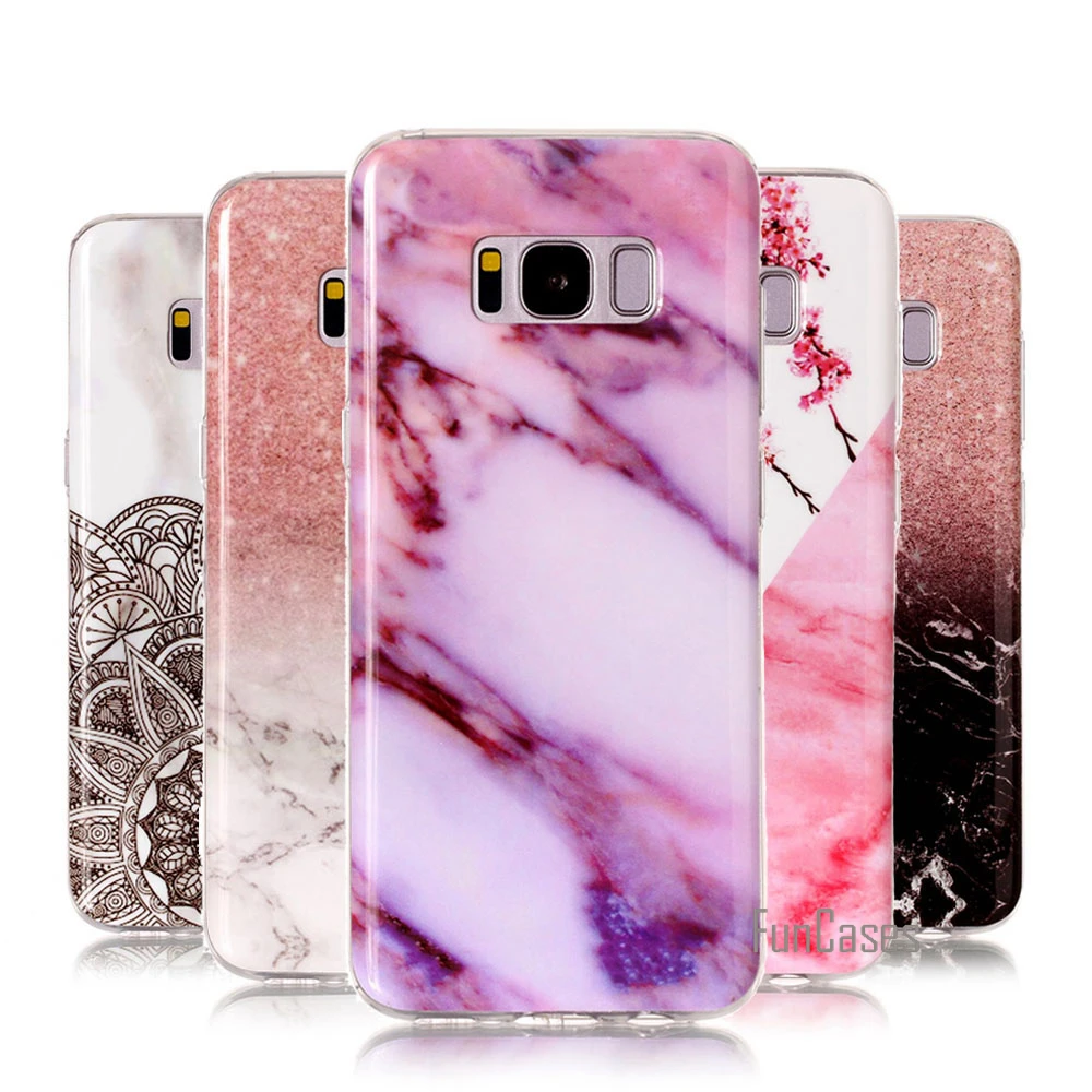 Для Fundas Samsung Galaxy S8 Plus Силиконовые ТПУ Мягкая обложка Телефонные Чехлы для Coque