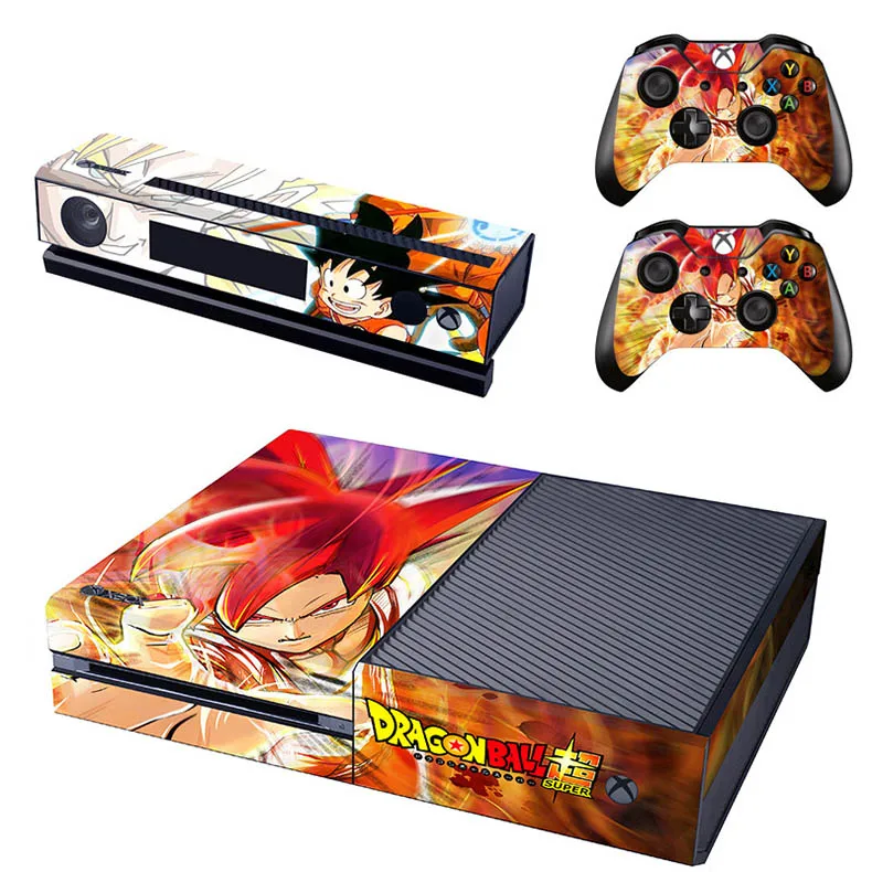 GSTM0142 Dragon Ball X box одна консоль виниловое покрытие наклейки pegatinas Adesivo наклейка для Xbox one консоль Kinect два контроллера - Цвет: GSTM0142