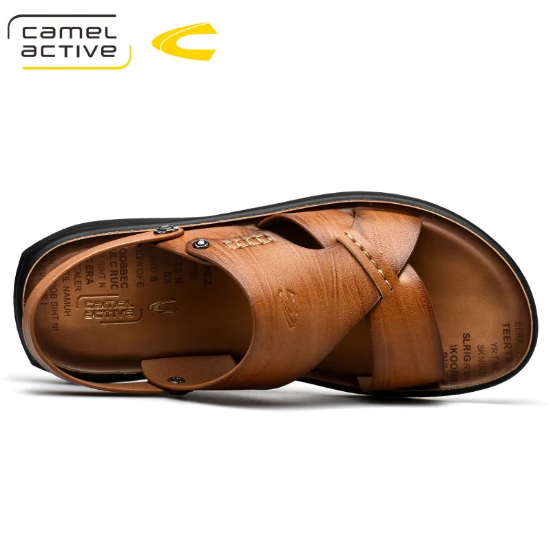 Camel Active новинка 2019 кожаные быстросохнущие сандалии летние качественные