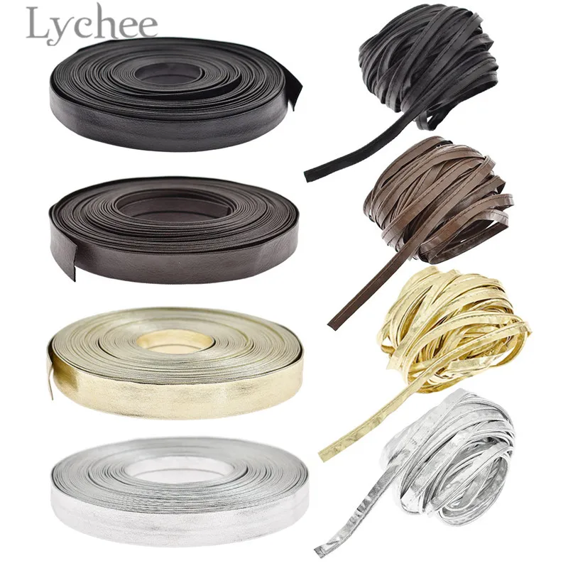 Lychee Life 10m из искусственной кожи ленты для шитья однотонная лента сделай сам