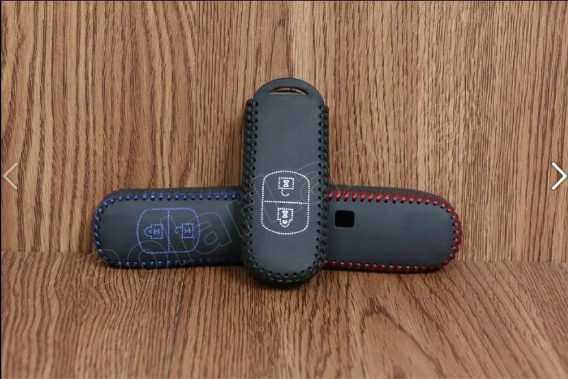 

Only Red great quality Car key case hand sewing real leather key packet cover fit for MAZDA new CX-5 Alela Atenza CX-4(2016)