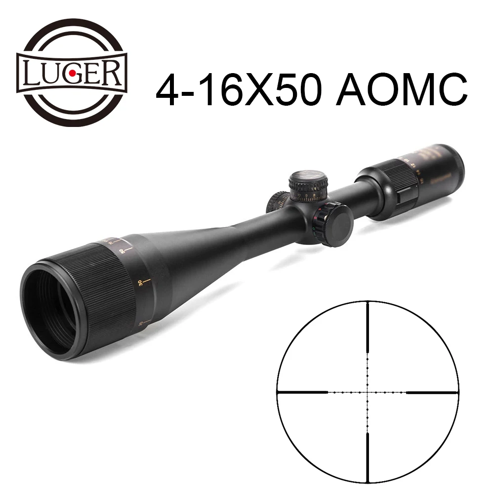 LUGER оптический прицел Conquest 4-16X50 AOMC зеленый красный точечный запирающий открытый стрельба прицел снайперской винтовки Коллиматорный прицел