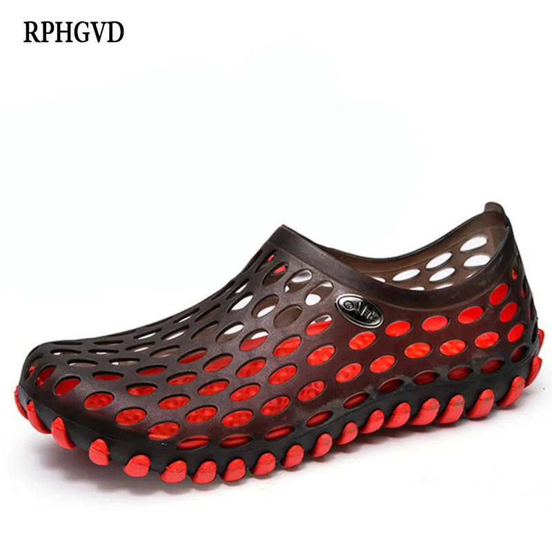 Мужские сандалии Новинка 2019 года Сезон лето Дышащая пляжная обувь Модная без