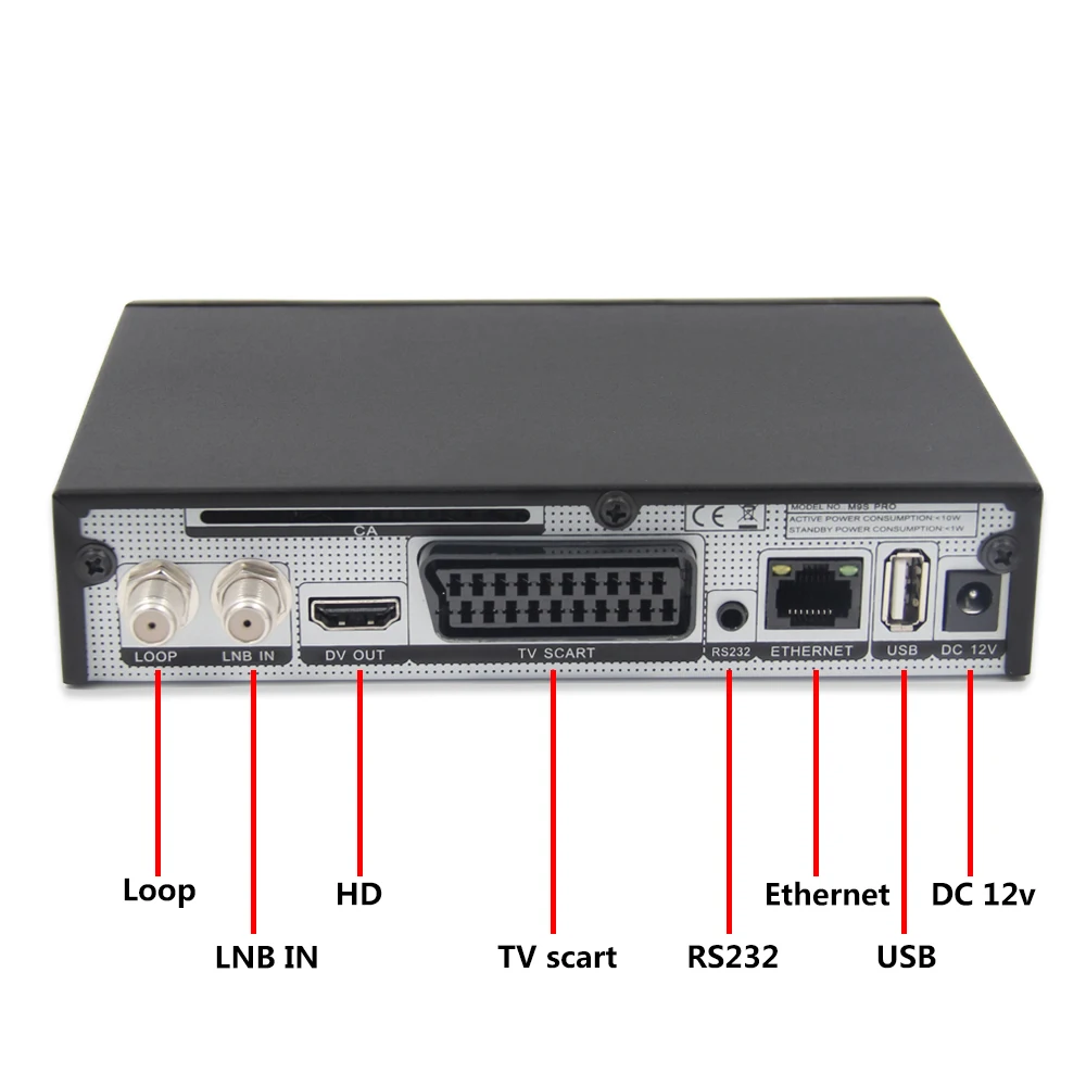 1 год Европа 7 кабелей сервер HD спутниковый ресивер DMYCO V9S Pro DVB S2 декодирование