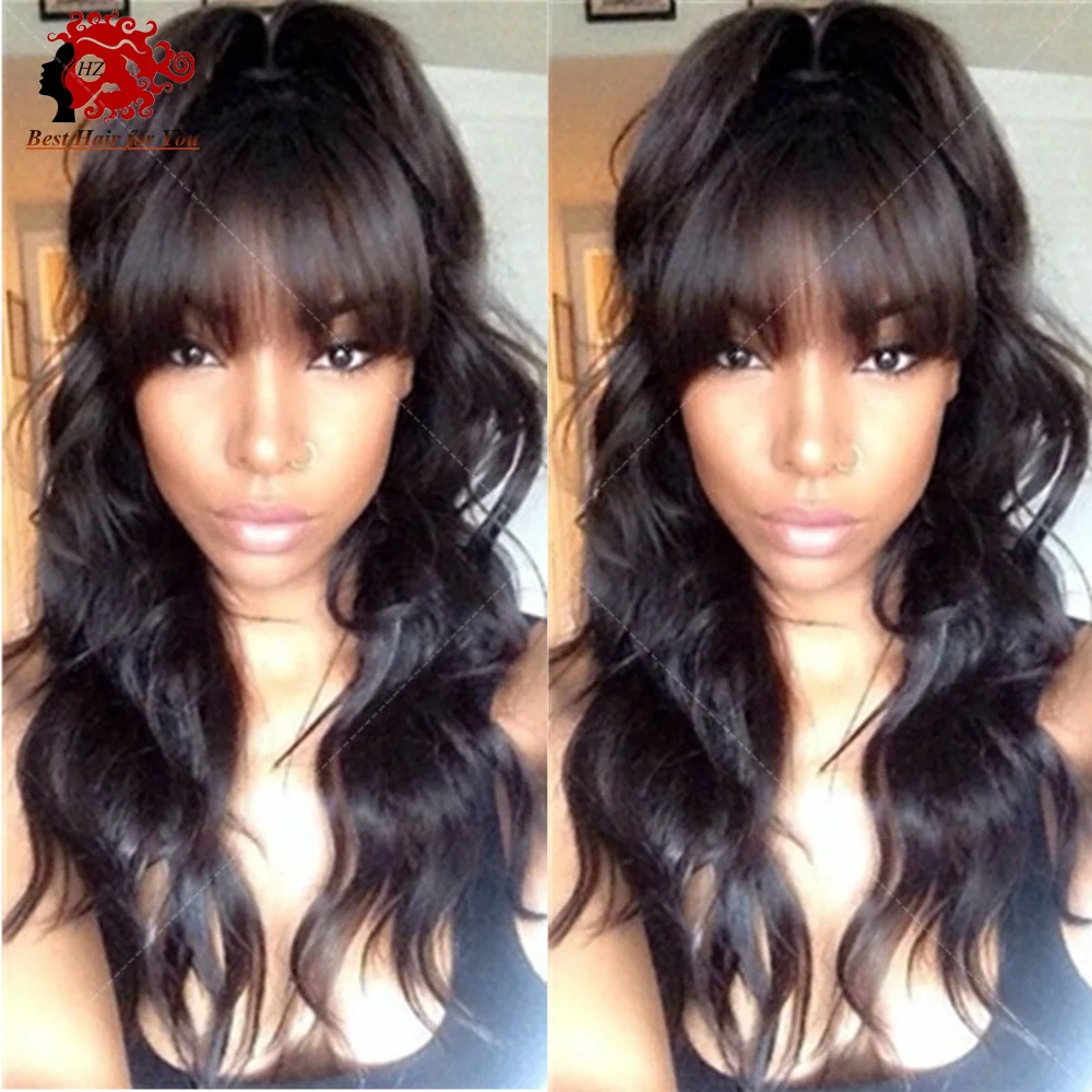 Новый Приход Девы Перуанской Бесклеевой Человеческие Волосы Full Lace Парики с