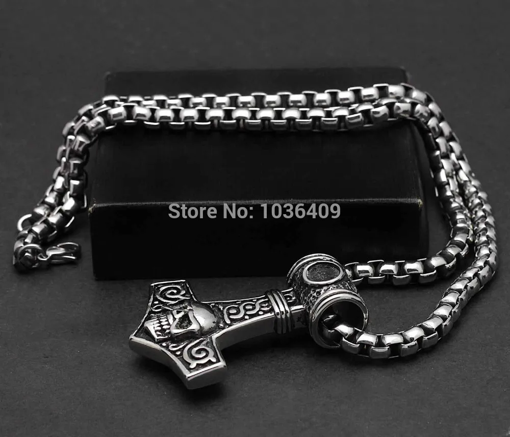 Мужская цепочка с подвеской в виде черепа | Украшения и аксессуары