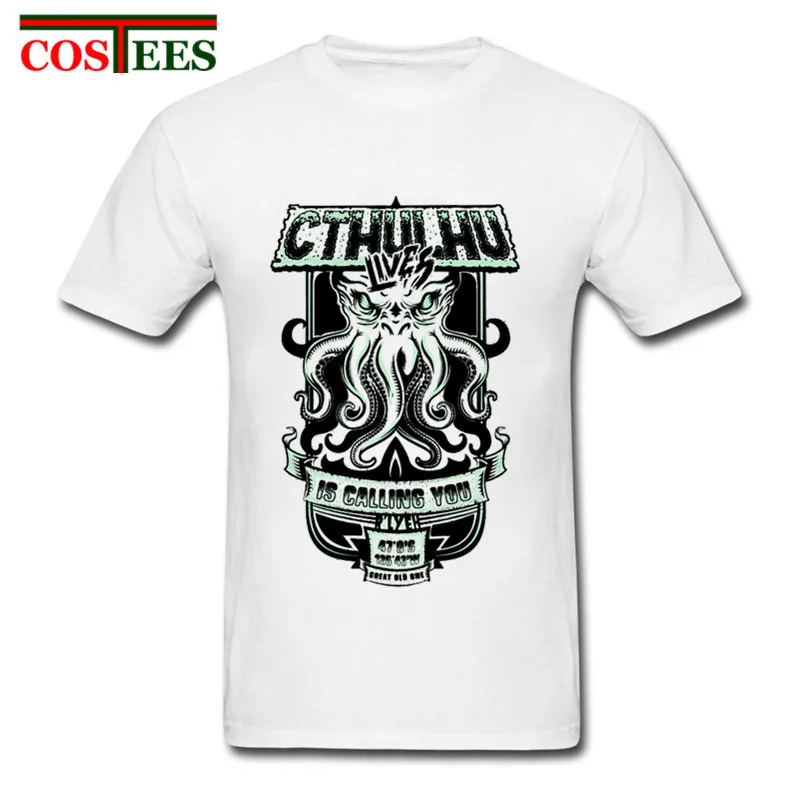 Забавные футболки Cthulhu camiseta для мужчин это вызов вам футболка хлопковая летняя