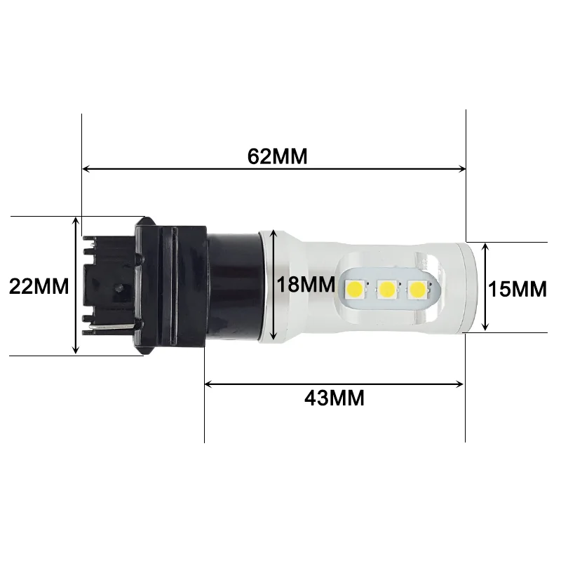 Cnsunnylight автомобилей светодиодные лампы canbus T15 W16W T20 7440 7443 1156 S25 1157 T25 3156 3157 5202 H16 PY24W ошибка Бесплатный обратный освещения