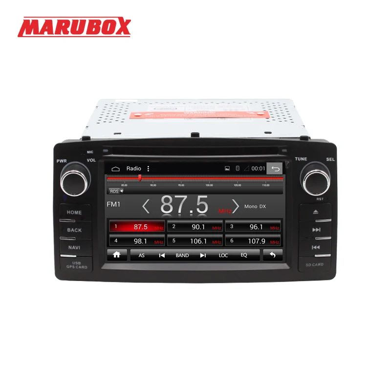 MARUBOX 6A900DT3 автомобильный мультимедийный плеер для Toyota Corolla E120 BYD F3 4 ядра Android 7 1 2 ГБ
