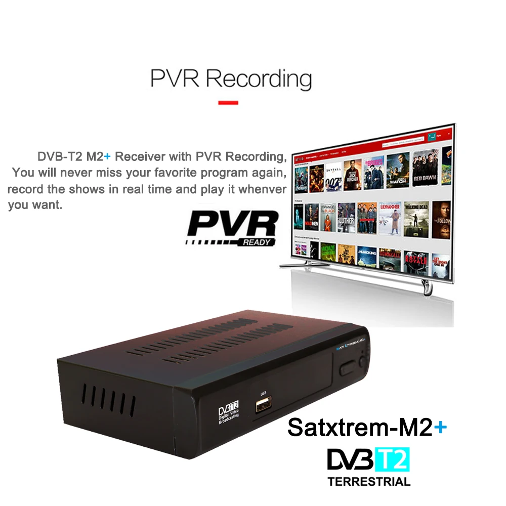 Satxtrem приставка DVB-T2 M2 плюс ТВ-тюнер DVBT2 DVB-T тюнер DVB T2 Vga Цифровой ТВ-приставка Wifi приемник поддержка AC3 PVR EPG двойной CVBS
