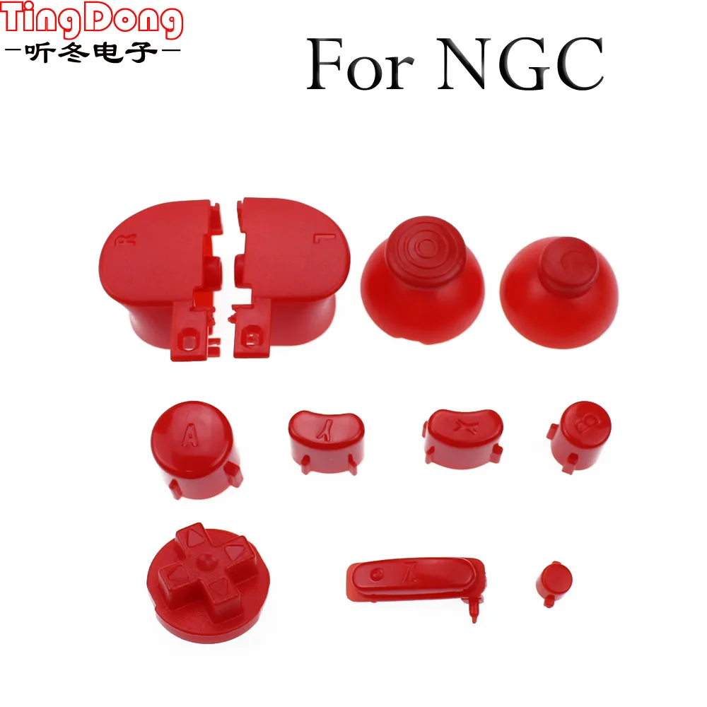 Набор кнопок для Gamecube Control цветной набор с наконечниками Y X A B N GC|Запасные части| |