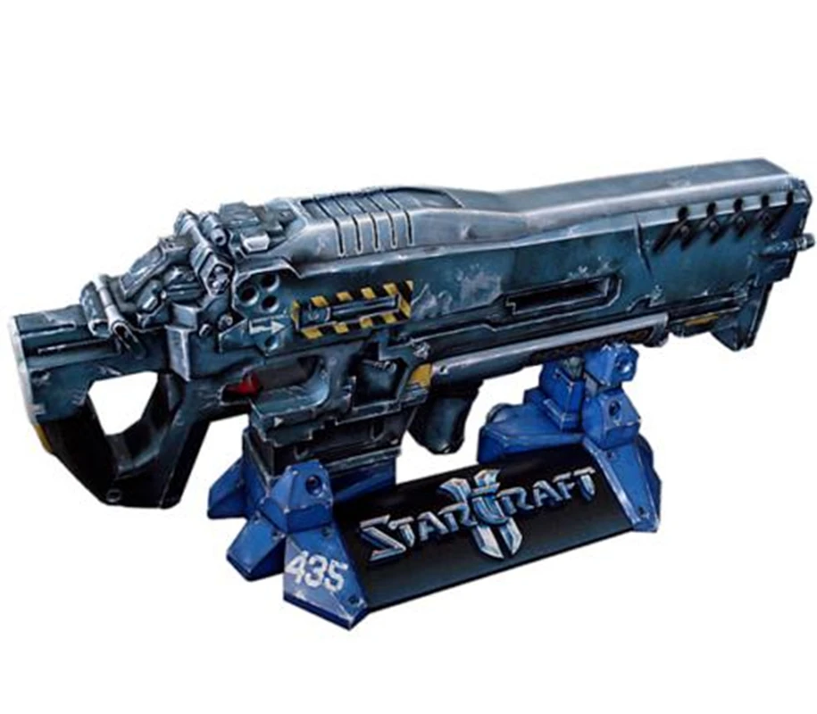 Starcraft 2 Terran gun 1:1 ручной набор для сборки 3D бумаги|Картонные конструкторы| |