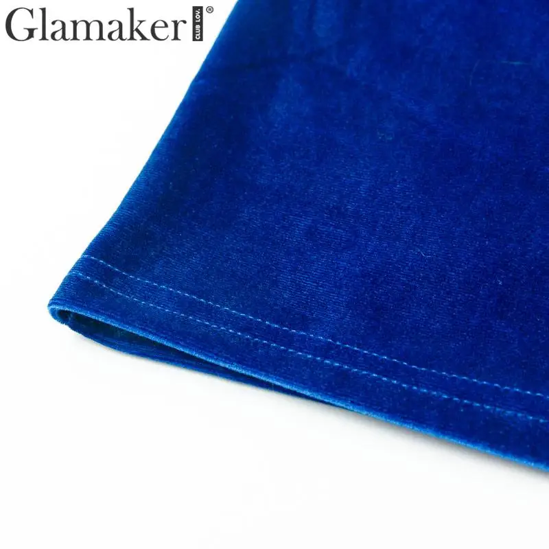 Glamaker бархатное сексуальное облегающее платье с открытой спиной для женщин, летнее винтажное платье миди с v-образным вырезом, элегантные женские длинные вечерние платья для клуба vestidos
