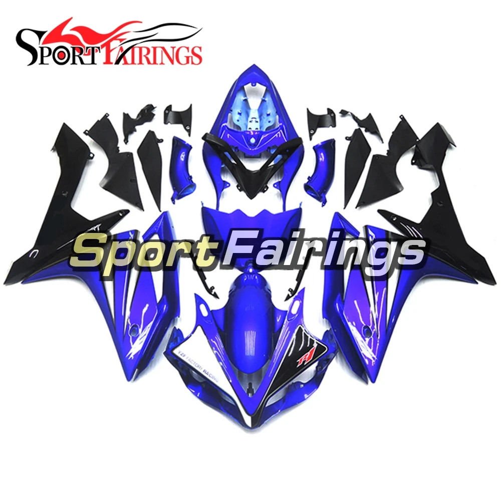 Синие обтекатели из АБС пластика для Yamaha YZF1000 R1 2007 2008 07 08|Накладки и декоративные