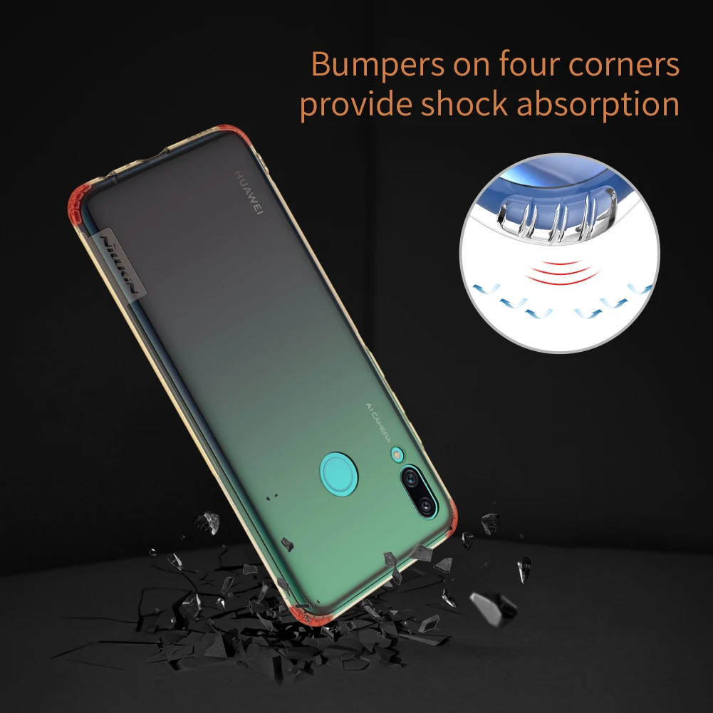 NILLKIN huawei P Smart чехол huawei P Smart() чехол из силикона серии "Природа" Мягкий ТПУ чехол для телефона s