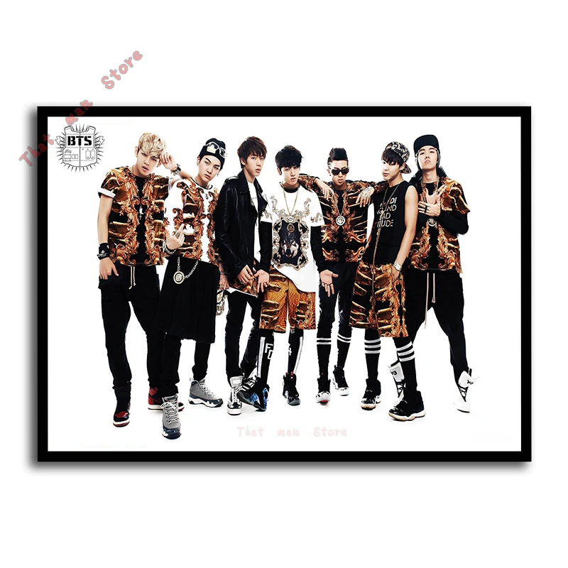 Kpop bangtan плакаты ясное изображение наклейки на стену украшение дома высокое качество принты RM Jimin Jin домашнее искусство 42*30 см без рамки - Цвет: Лиловый