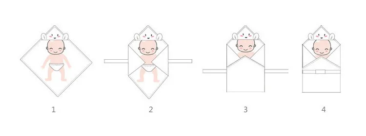 Детский спальный мешок, хлопковый зимний конверт для новорожденных, детский спальный конверт, теплая Пеленка, пеленка, кокон, спальный мешок для младенцев