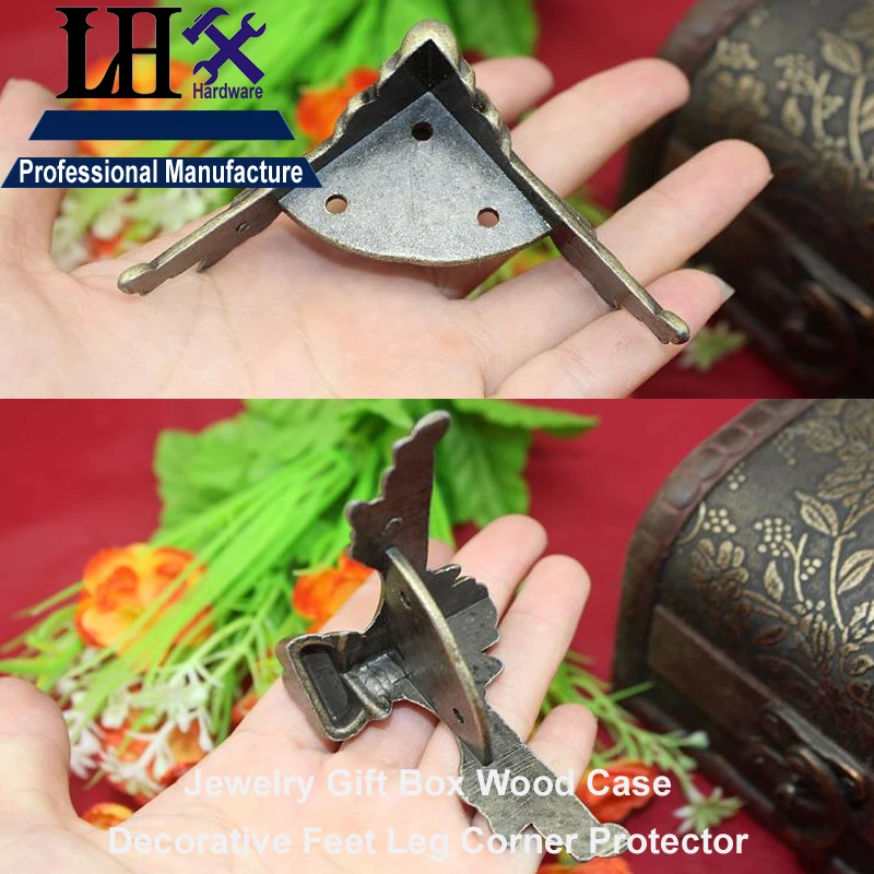 YP95 шкатулка для драгоценностей ногу база угловой с Тайгер Кло бронзовая подвеска