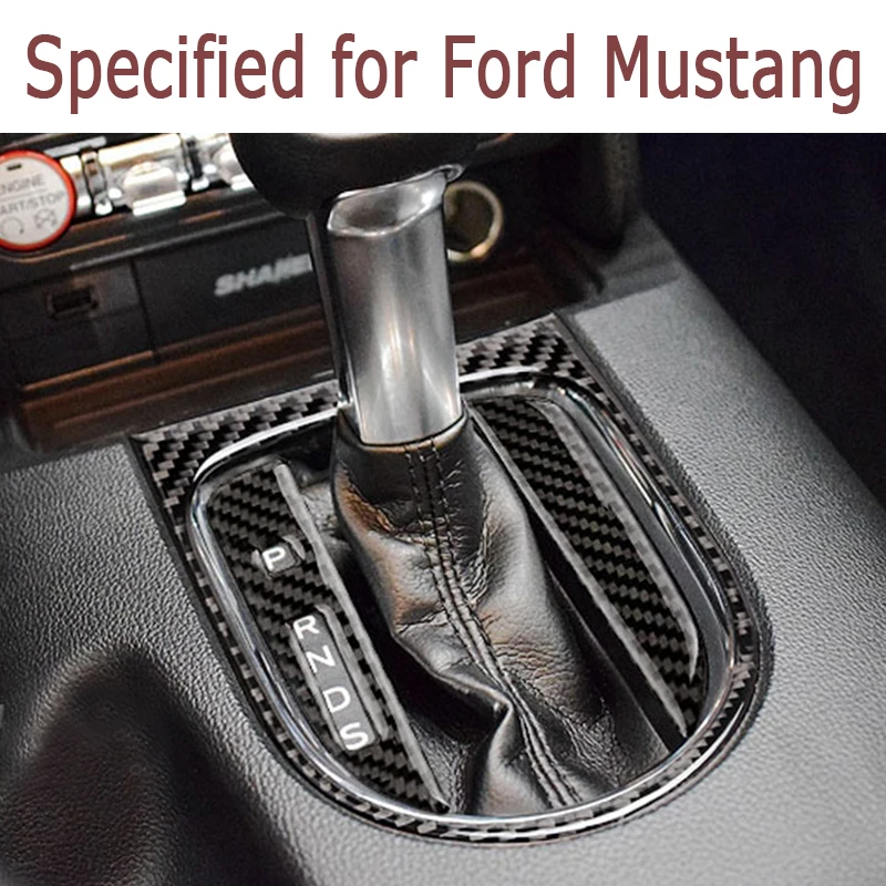 

BOOMBLOCK Car Covers Trim Stickers For Ford Mustang 2017 2016 2015 GT500 GT 350 Interior Gears Shift Knob Panel Accessories