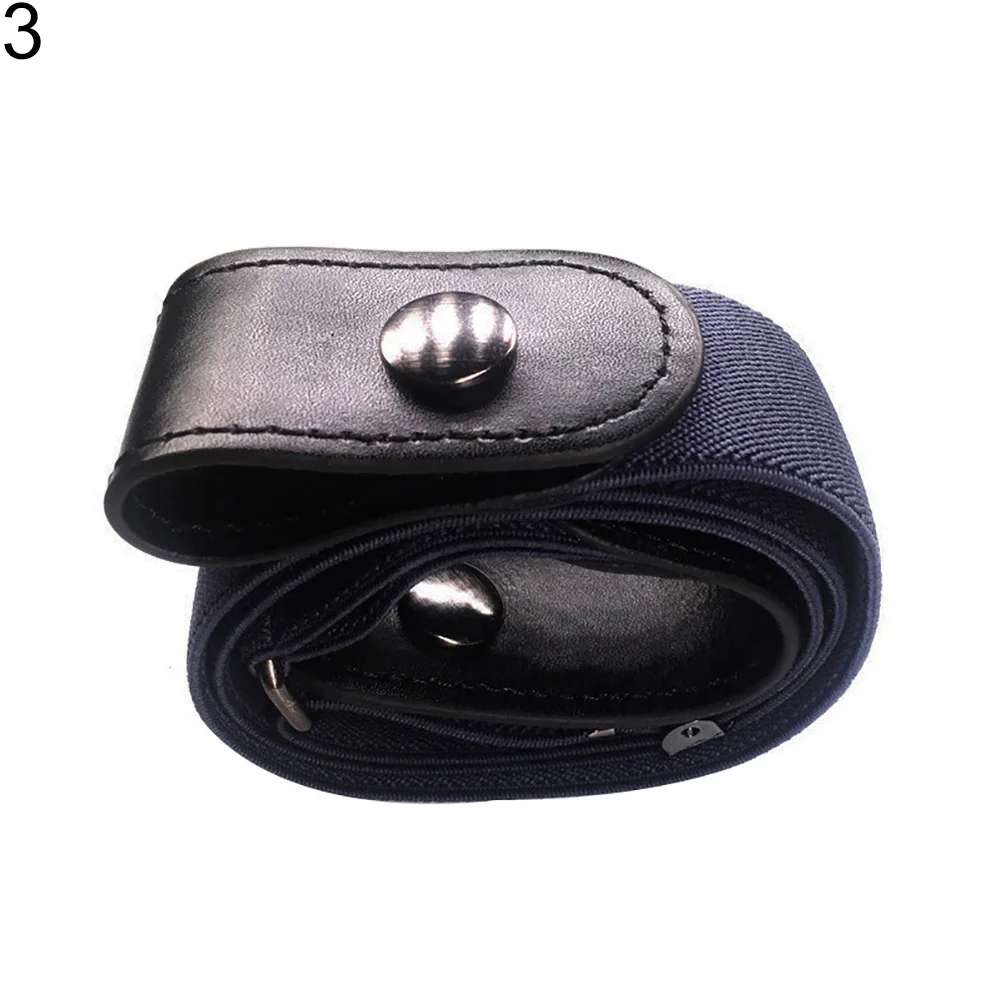 Кожаные мужские и женские пряжки свободный эластичный пояс для джинсов брюки
