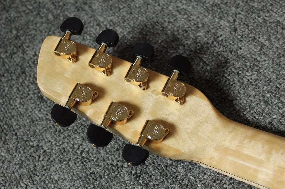 Новый бренд ААА Рука резные Цыганский 7 Строка Джаз Гитары с случае|jazz guitar|guitar with